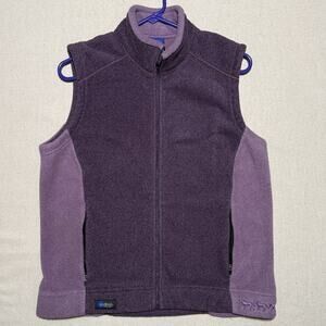 Irideon Riding Wear Fleece Equestrian Vest Women's Size Large Purple Made In USA